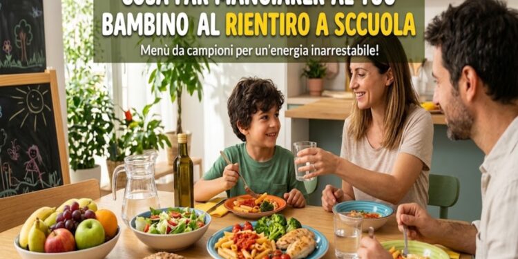 Menù da campioni: cosa far mangiare al tuo bambino per un rientro a scuola pieno di energia